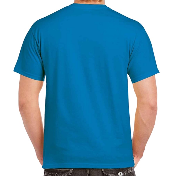 Gildan Herr T-shirt i Tjock Bomull XXL Safirblå Sapphire Blue XXL