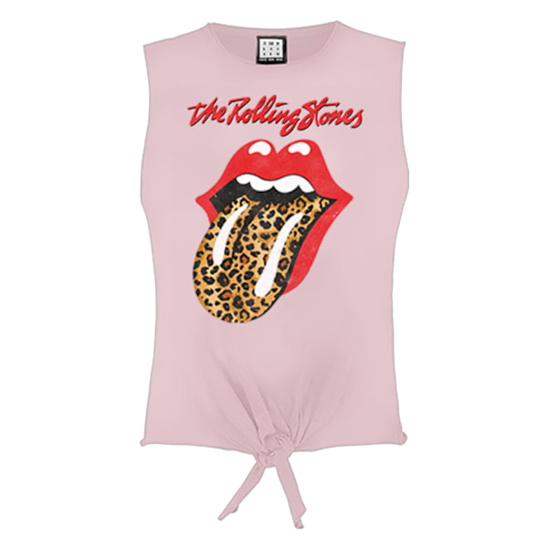 Amplified Dam/Dam Leopard Tongue The Rolling Stones Ärmlös Pink XL