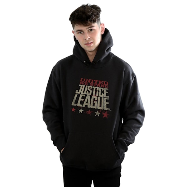 DC Comics Justice League Movie United We Stand Hoodie M Bl Black M