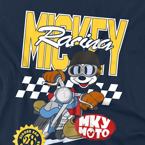 Mickey Mouse Barn/Barn Racing Motorcykel T-Shirt 7-8 År Navy 7-8 Years