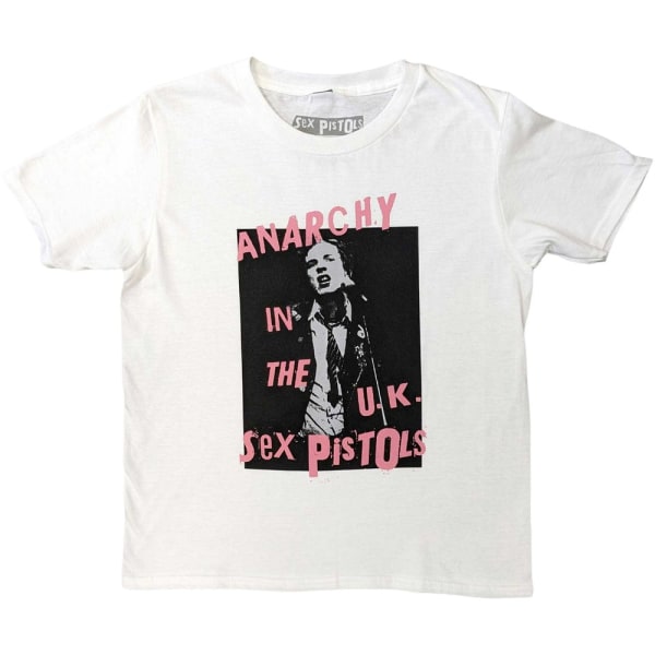 Sex Pistols Barn/Barn Anarchy In the UK T-shirt i bomull 5-6 White 5-6 Years