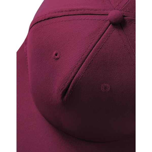 Beechfield Rapper Snapback Cap One Size Burgundy Burgundy One Size