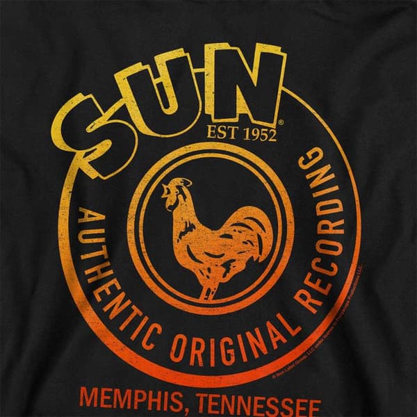 Sun Records Barn/Kids Sun Authentic Pullover Hoodie 7-8 År Black 7-8 Years
