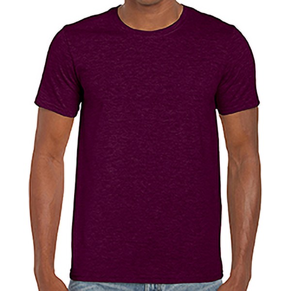 Gildan Herr Soft Style Ringspun T-shirt XXL Marron Maroon XXL
