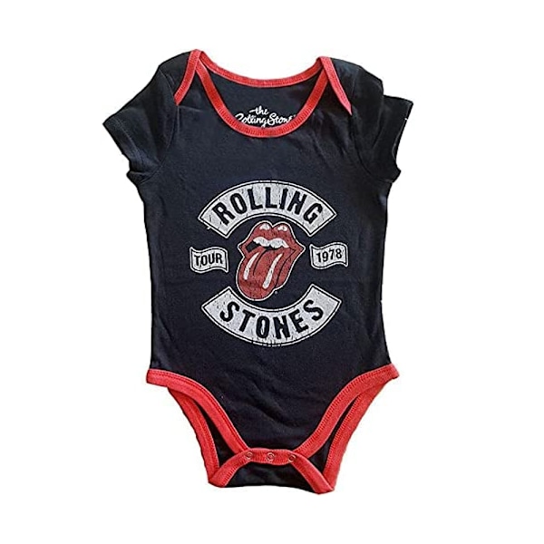 The Rolling Stones Toddler US Tour 1978 Babygrow 24 månader Svart Black 24 Months