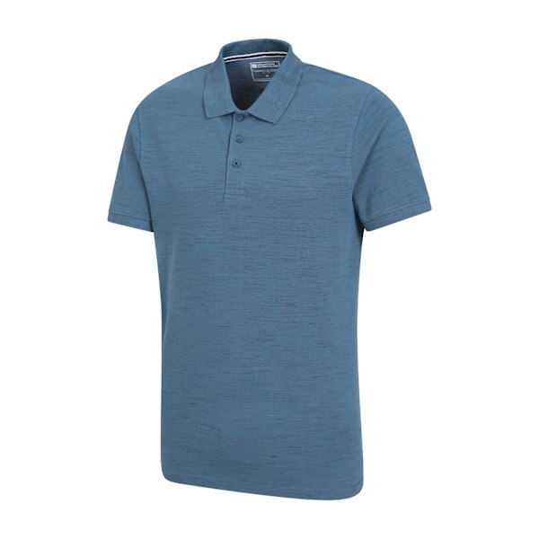 Mountain Warehouse Dawnay Textured Pique Poloskjorta L Blå Blue L