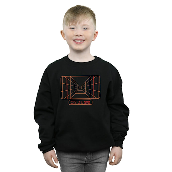 Star Wars Pojkar Targeting Computer Sweatshirt 9-11 År Svart Black 9-11 Years