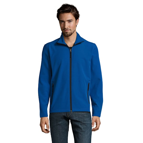 SOLS Herr Race Full Zip Vattenavvisande Softshell Jacka M Roya Royal Blue M