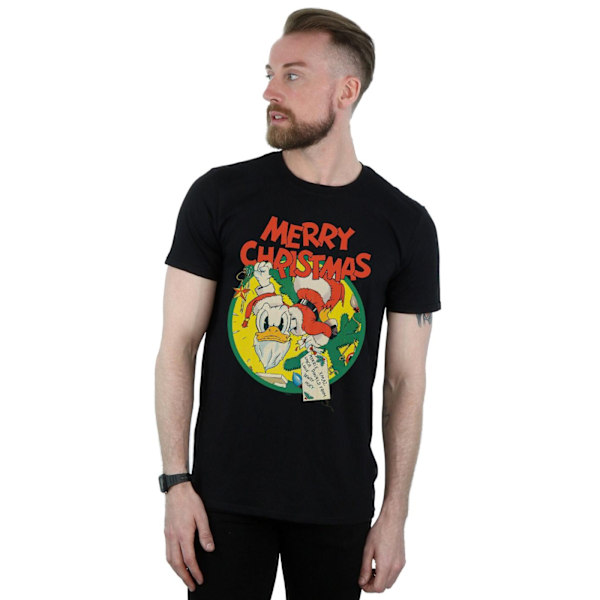 Disney Herr Donald Duck God Jul T-shirt 5XL Svart Black 5XL