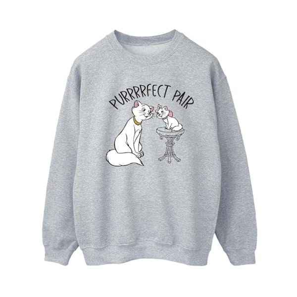 Disney Dam/Kvinnor Aristocats Purrfect Pair Sweatshirt M Sports Grey M