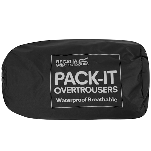 Regatta Great Outdoors Classic Pack It Vattentät Överbyxa för Herr Black XS