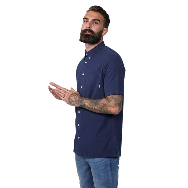 Firetrap Herr Klassisk Oxford Skjorta L Marinblå Navy L