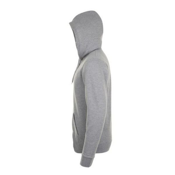 SOLS Herr Stone Zip Up Plain Hoodie XS Gråmelerad Grey Marl XS