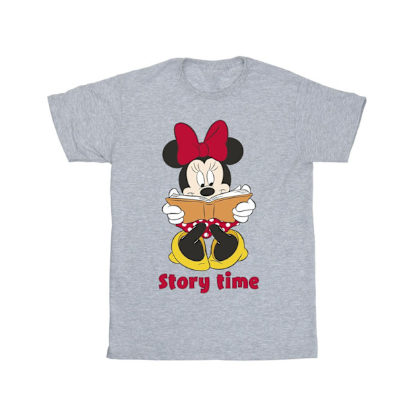 Disney Girls Minnie Mouse Story Time Bomull T-shirt 5-6 år S Sports Grey 5-6 Years