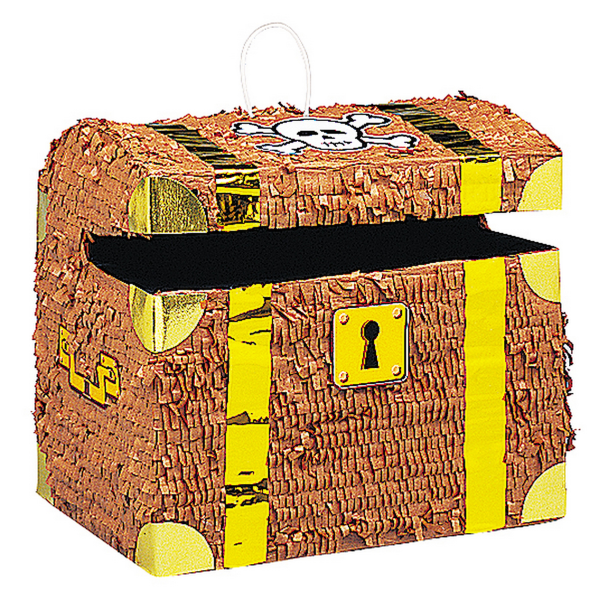 Unik Party Treasure Chest Design Pinata One Size Brun/Guld Brown/Gold One Size