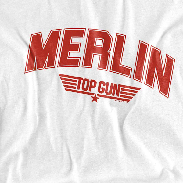 Top Gun Unisex Vuxen Merlin Varsity T-Shirt M Vit White M