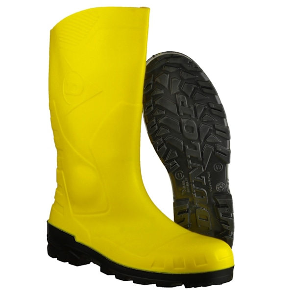 Dunlop Devon Unisex Gula Säkerhetsstövlar 45 EUR Gul Yellow/Black 45 EUR