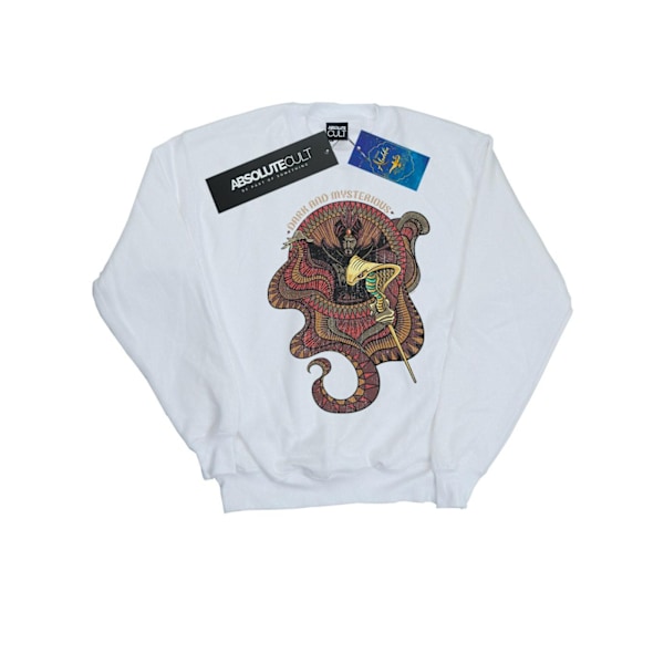 Disney Pojkar Aladdin Film Jafar Mörk och Mystisk Sweatshirt White 7-8 Years
