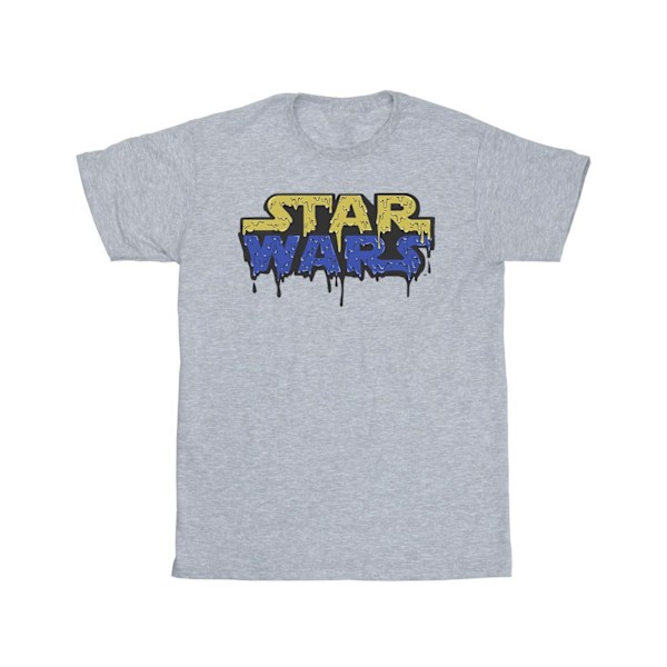 Star Wars Boys Logo Jelly T-shirt 5-6 år Sports Grey Sports Grey 5-6 Years