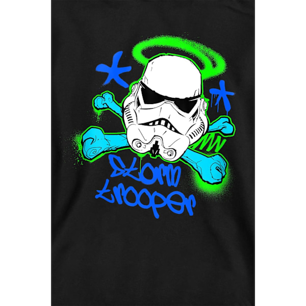 Star Wars Unisex Vuxen Stormtrooper Schablon Tröja M Svart Black M
