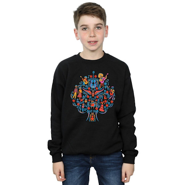 Disney Boys Coco Tree Pattern Sweatshirt 7-8 år Svart Black 7-8 Years