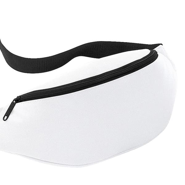 Bagbase Justerbar Bältesväska (2,5 Liter) (2-pack) One Size Vit White One Size