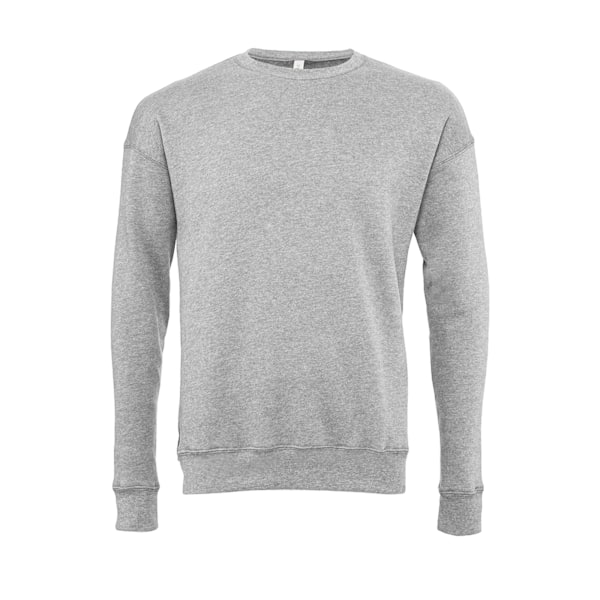 Bella + Canvas Unisex Vuxen Fleece Drop Shoulder Sweatshirt M A Athletic Heather M