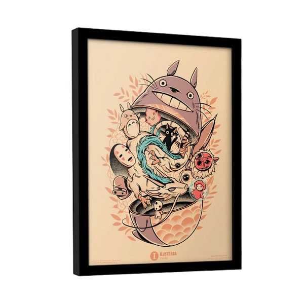 Ilustrata My Neighbour Matryoshka Inramad Poster 40cm x 30cm Flerfärgad Multicoloured 40cm x 30cm