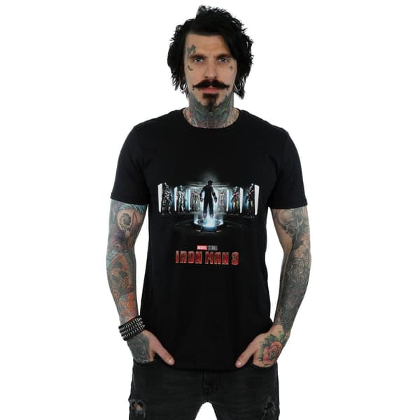 Marvel Studios Herr Iron Man 3 Affisch T-Shirt M Svart Black M