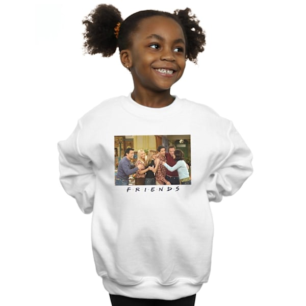 Friends Girls Group Photo Apartment Sweatshirt 12-13 år Vit White 12-13 Years