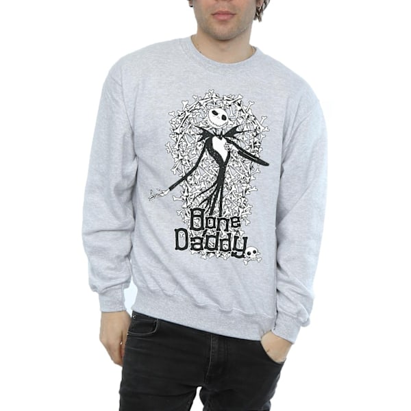 Disney Herr Nightmare Before Christmas Bone Daddy Sweatshirt XX Heather Grey XXL