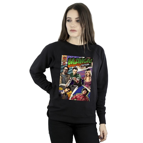 The Big Bang Theory Dam/Damer Bazinga Cover Sweatshirt XXL Black XXL