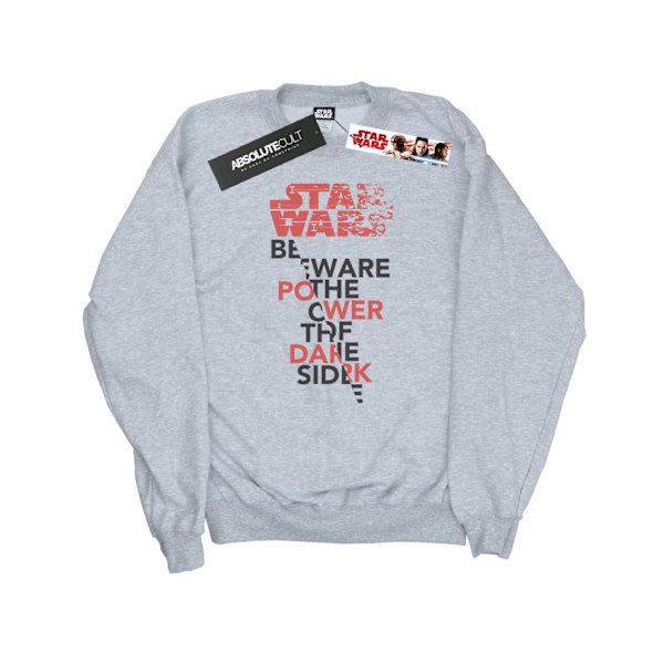 Star Wars The Last Jedi Power Of The Dark Side Sweatshirt för män Sports Grey M