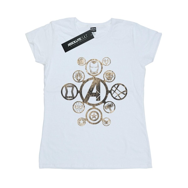 Avengers Infinity War Dam T-shirt i bomull för kvinnor/damer, storlek S, vit White S