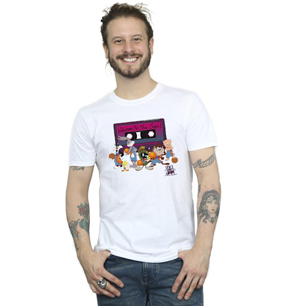 Space Jam: A New Legacy Team Cassette T-shirt för män, S, vit White S
