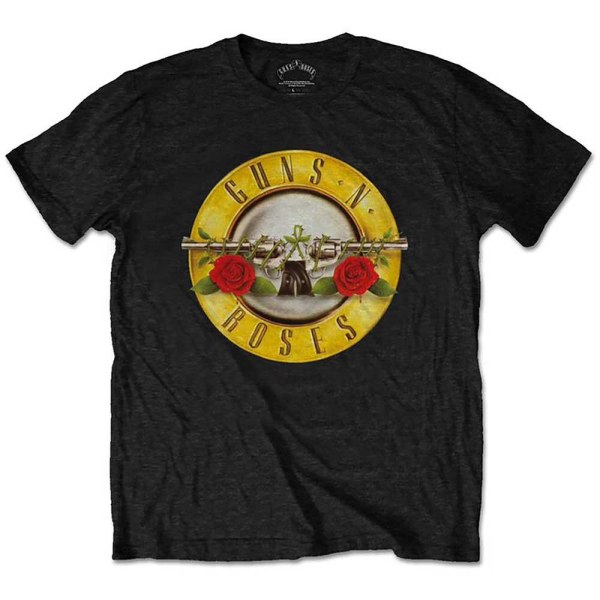 Guns N Roses T-shirt med logotyp för barn/barn 3-4 år svart Black 3-4 Years