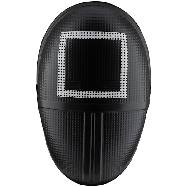Squid Game Unisex Vuxen Fyrkantig Vakt Mask One Size Svart/Vit Black/White One Size