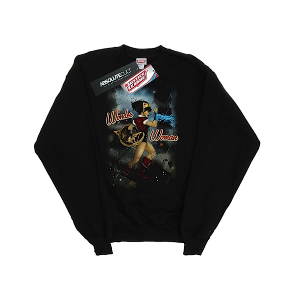 DC Comics Girls Wonder Woman Bombshell Cover Sweatshirt 12-13 år Black 12-13 Years