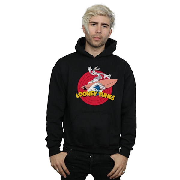 Looney Tunes Herr Bugs Bunny Surfing Hoodie 3XL Svart Black 3XL