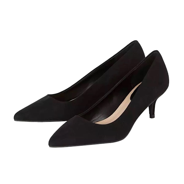 Dorothy Perkins Dam/Damklackskor Dove Kitten Heel Court Shoes 8 UK Natural Black 8 UK