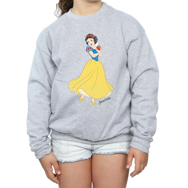 Snövit och de sju dvärgarna Tjejer Klassisk Sweatshirt 9-11 år Sports Grey 9-11 Years