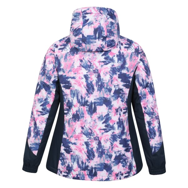 Mountain Warehouse Dawn II mönstrad skidjacka för dam, storlek 10 Navy 10 UK