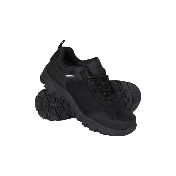 Mountain Warehouse Barn/Barn Stampede Vattentät Mocka Wal Black 4 UK