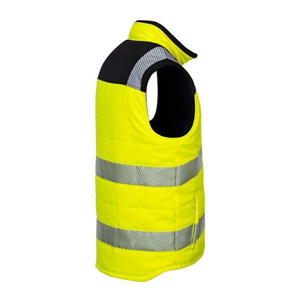 Portwest PW3 Varsel Vändbar Kroppsvärmare för Män S Gul/Svart Yellow/Black S