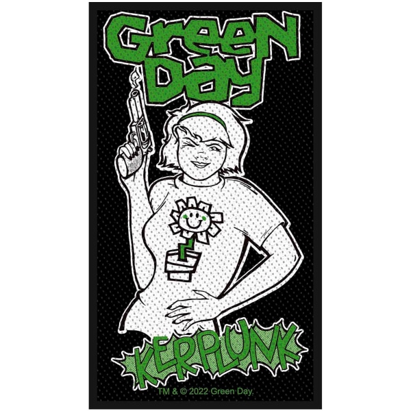 Green Day Kerplunk Standard Patch One Size Svart/Vit/Grön Black/White/Green One Size