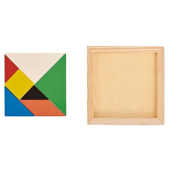 MidOcean Tangram Träpussel One Size Trä Wood One Size