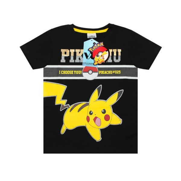 Pokemon Boys Pikachu Pokeball Short Pyjamas Set 7-8 Years Black Black 7-8 Years