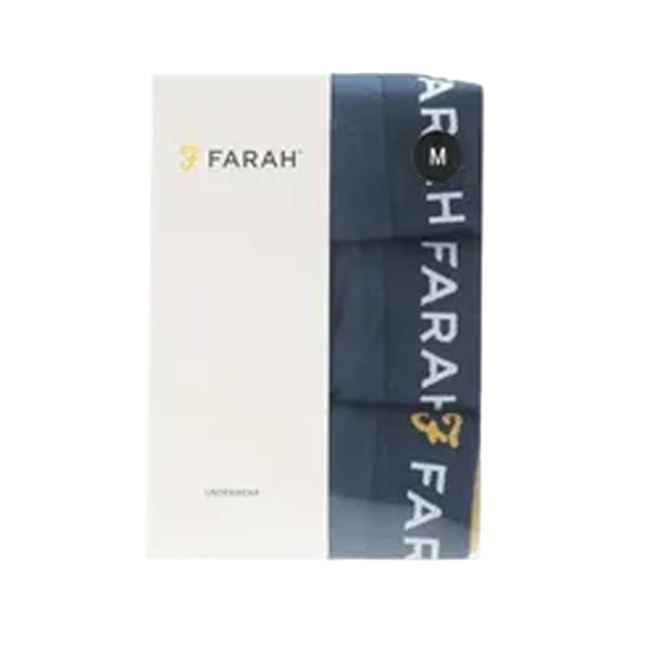Farah Aveleer Boxerkalsonger för män (3-pack) XXL Marinblå Navy XXL