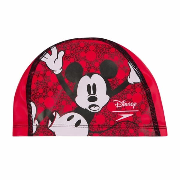 Disney Barn/Barn Mickey Mouse Speedo Pace Badmössa En Storlek Red One Size