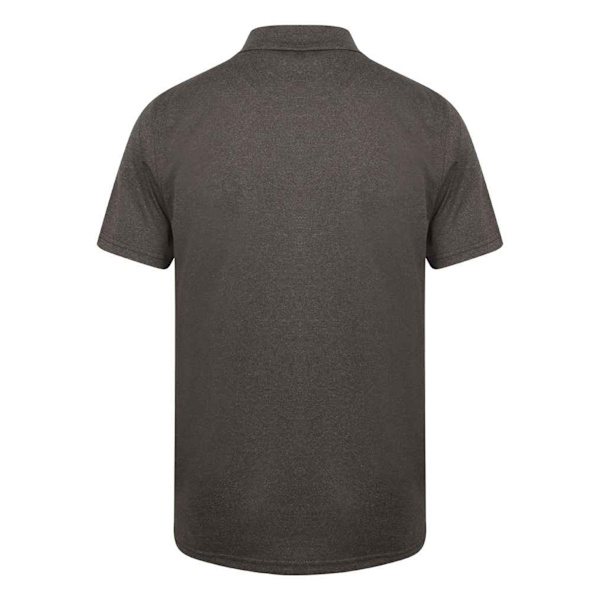 Henbury Coolplus® Pikétröja för män XS Heather Charcoal Heather Charcoal XS